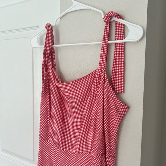 SOLD ♥️ Draper James RSVP Red Gingham Bow Strap Tomato Girl - Picture 2 of 5